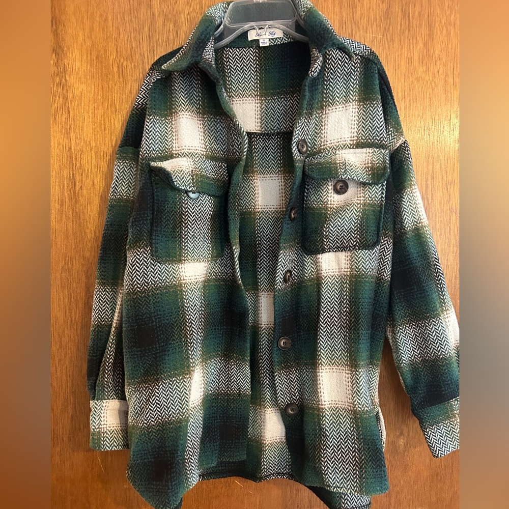 She & Sky plaid jacket